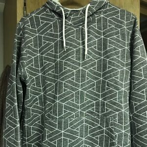 Gray Geo Block Hoodie from Forever 21